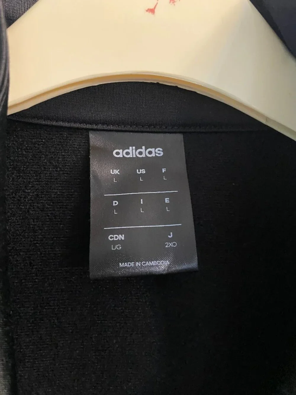adidas Originals Men's black Full-Zip Collared Track Jacket Knit Size L